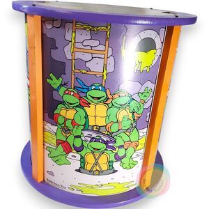 1990 TMNT Sewer Cylinder Toy Box Chest